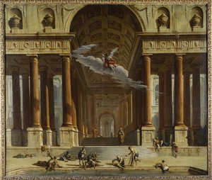 The Pool of Siloam, ca. 1711-16 (olje på lerret) av Marco Ricci