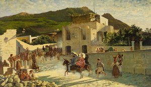Gå til Capri, ca. 1867 (olje på lerret)