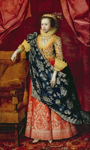 Portrait of a Lady, her kalt Arabella Stuart (olje på lerret) av Marcus (attr. to) Gheeraerts