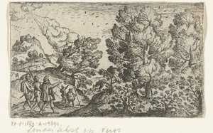 Reis forsiktig Livslærdom fra naturen (serietittel) av Marcus Gheeraerts (I) (attributed to)