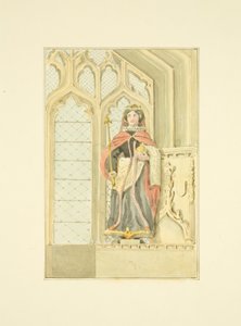 Figur av dronning Elizabeth i St Mary