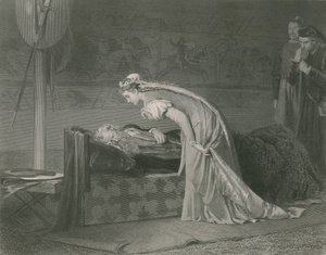 Lear og Cordelia, kong Lear av Marcus Stone