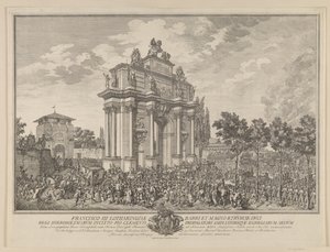 Frantz Stephans æresport, ved inngangen til Firenze 1739 av Marcus Tuscher