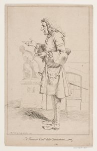 "Den berømte Cavre delle Caricature". Portræt av Pier Leone Ghezzi (1674-1755)