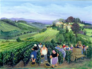 Chianti Landscape (olje på lerret)