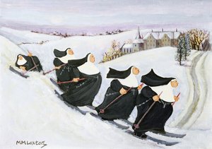 Ski (olje på papir)