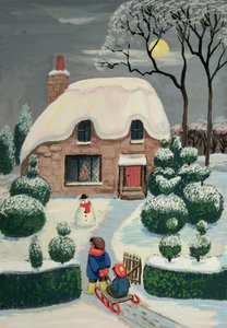 Kjelkekjøring av Margaret Loxton