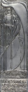 Repousse White Metal Plate, 1893 (metall) av Margaret Macdonald