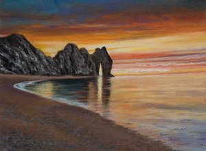 Durdle dør. Dorset, 2020 (pastell)