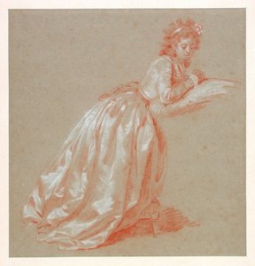 Ung kvinne kneler av Marguerite Gerard