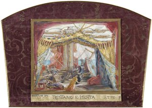 Scenografi for operaen Tristan og Isolde av R. Wagner av Marià Fortuny