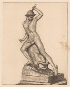 Skulptur av en hyrde med en slange av Maria Arnoldina van Hove