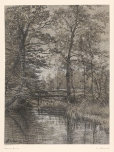 Dam i skogen av Maria Bilders van Bosse (signed by artist)