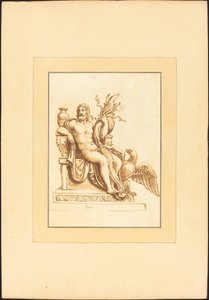Jupiter av Maria Catharina Prestel after Giulio Romano