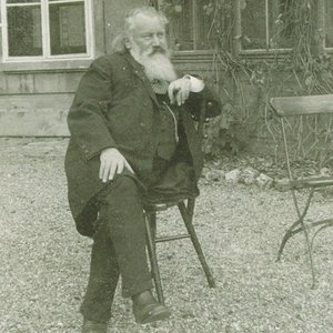 Portrett av komponisten Johannes Brahms 1833-1897, 1894 av Maria Fellinger
