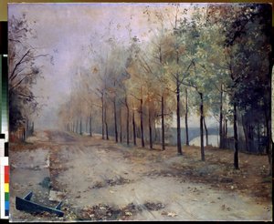 Høst (høst). Maleri av Maria Konstantinovna Bashkirtseva (1860-1884). Olje på lerret, 97 x 117 cm, 1883. Russisk kunst, landskap fra 1800-tallet. Statens russiske museum, St. Petersburg.