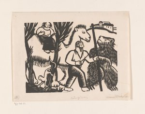 Bärenführer (original tittel på objekt) av Maria Uhden (signed by artist)