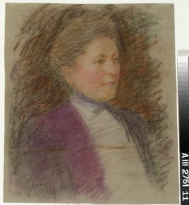 Portrett av frøken Anna Wiik, studie av Maria Wiik