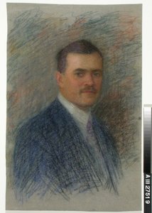 Portrett av en mann, studie av Maria Wiik