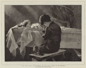 Gå, du må leke alene, gutten min, din søster er i himmelen av Marianne Stokes