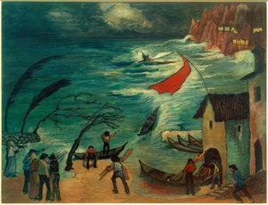 Fiskere i stormen av Marianne von Werefkin