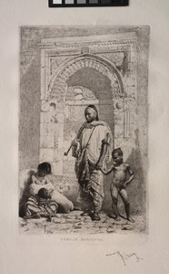 Marokkansk familie av Mariano Fortuny y Marsal