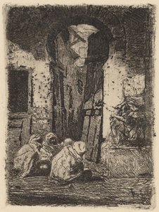Tanger (sittende arabere) av Marià Fortuny