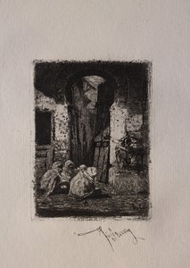 Tanger, sittende arabere.