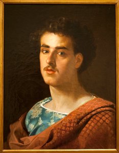 Selvportrett - Maleri av Mariano Fortuny (1838-1874), olje på lerret, ca. 1858 - Nasjonalmuseet for kunst i Catalonia, Barcelona (Spania)