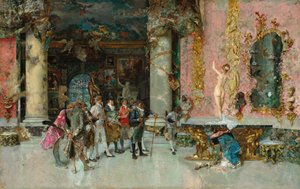 Valget av en modell, ca. 1866-74 (olje på panel) av Mariano José María Bernardo Fortuny y Carbó