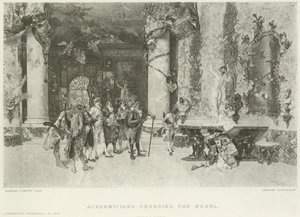 Akademikere som velger modellen (gravyr) av Mariano José María Bernardo Fortuny y Carbó