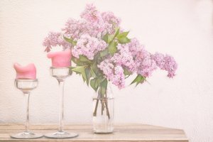 Lilla og rosa stearinlys av Marie-anne Stas