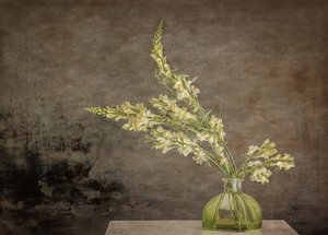 Rustikt blomsterstilleben av Marie-anne Stas