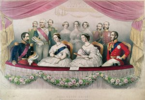 Hail Happy Union, statsbesøket til den kongelige italienske operaen av dronning Victoria, prins Albert og keiseren og keiserinnen av Frankrike, 1855