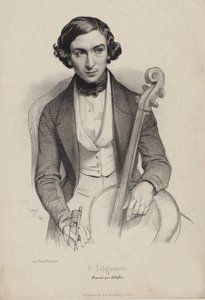 Portrett av cellisten og komponisten Hippolyte Prosper Seligmann 1817-1882, 1840.