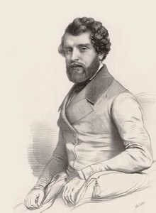 Portrett av komponisten Federico Ricci 1809-1877, 1844.
