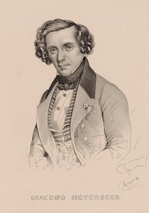 Portrett av komponisten Giacomo Meyerbeer 1791-1864, 1836.