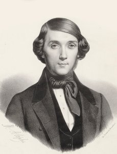 Portrett av pianisten og komponisten Jean-Henri Ravina 1818-1906, ca 1845.