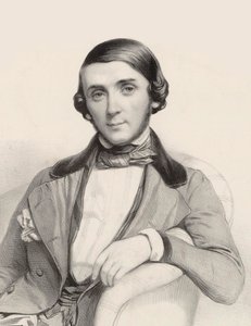 Portrett av pianisten og komponisten Jean-Henri Ravina 1818-1906, ca 1845.
