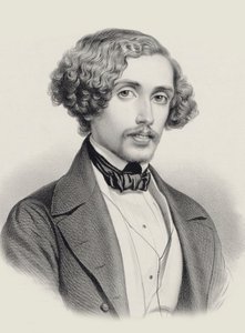 Portrett av pianisten og komponisten Julius Schulhoff 1825-1898, 1850.