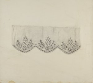 Brodert kant, ca. 1938. av Marie Famularo