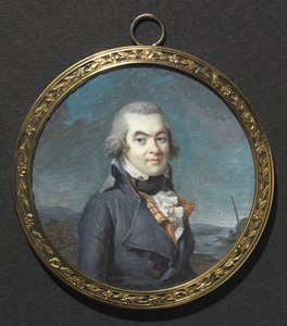 Portrett av en mann i et landskap, ca. 1795. av Marie Gabrielle Capet