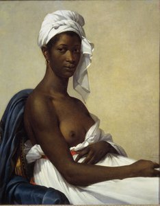 Portrett av en neger - olje på lerret