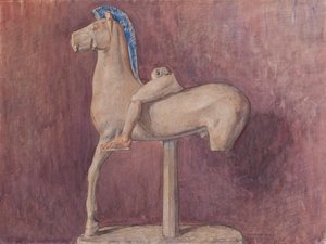 Hest med rytter (Akropolis museum inv. 700)