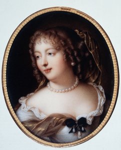 Portrett av Marie de Rabutin-Chantal (Rabutin Chantal), Marquise of Sevigne kjent som Madame de Sevigne (1626-1696). av Marie-Victoire Jaquotot