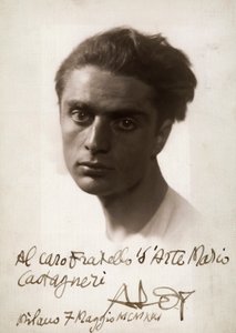 Portrett av maleren Roberto Aloy, 07.06.1921 (s/hvitt-bilde) av Mario Castagneri