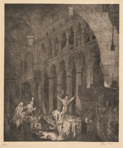 Mohammed al II-lea în Aye Sophianorwegian av Marius Alexander Jacques Bauer