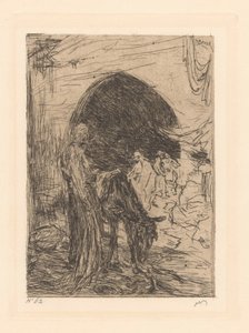 Eseldriver i Konstantinopel av Marius Bauer (signed by artist)