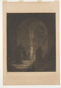 Verandaen til en moske av Marius Bauer (signed by artist)