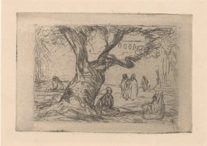 Figurer under et tre av Marius Bauer